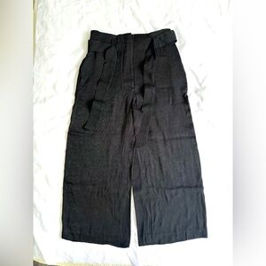 Calvin Klein Black Wide-Leg Jumpsuit with Tie Waist